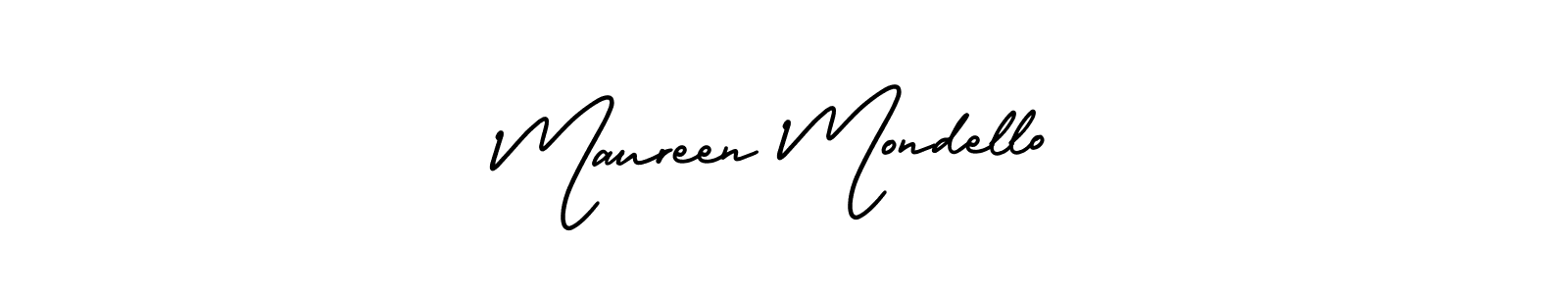 Make a beautiful signature design for name Maureen Mondello. Use this online signature maker to create a handwritten signature for free. Maureen Mondello signature style 3 images and pictures png