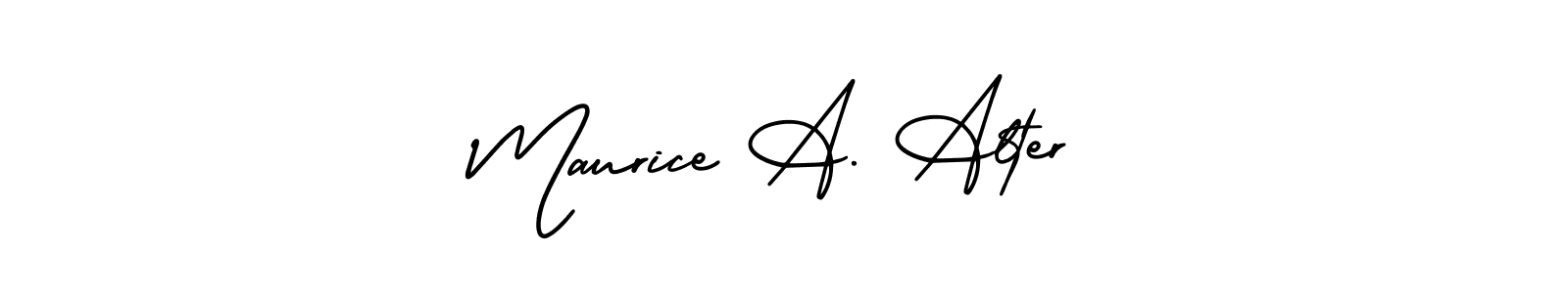 Make a beautiful signature design for name Maurice A. Alter. Use this online signature maker to create a handwritten signature for free. Maurice A. Alter signature style 3 images and pictures png