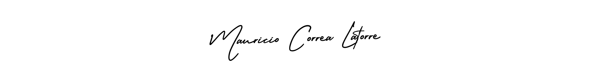 This is the best signature style for the Mauricio Correa Latorre name. Also you like these signature font (AmerikaSignatureDemo-Regular). Mix name signature. Mauricio Correa Latorre signature style 3 images and pictures png
