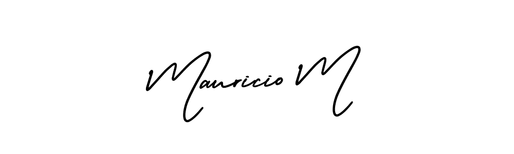Also You can easily find your signature by using the search form. We will create Mauricio M name handwritten signature images for you free of cost using AmerikaSignatureDemo-Regular sign style. Mauricio M signature style 3 images and pictures png