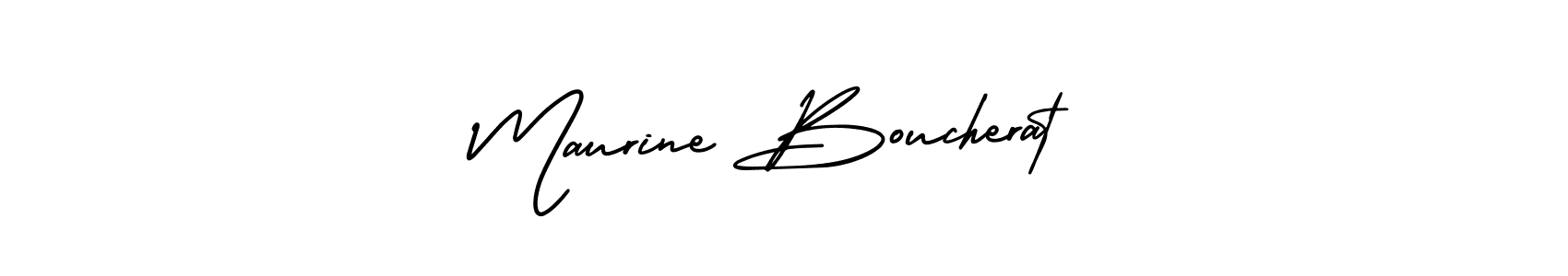 Make a beautiful signature design for name Maurine Boucherat. With this signature (AmerikaSignatureDemo-Regular) style, you can create a handwritten signature for free. Maurine Boucherat signature style 3 images and pictures png