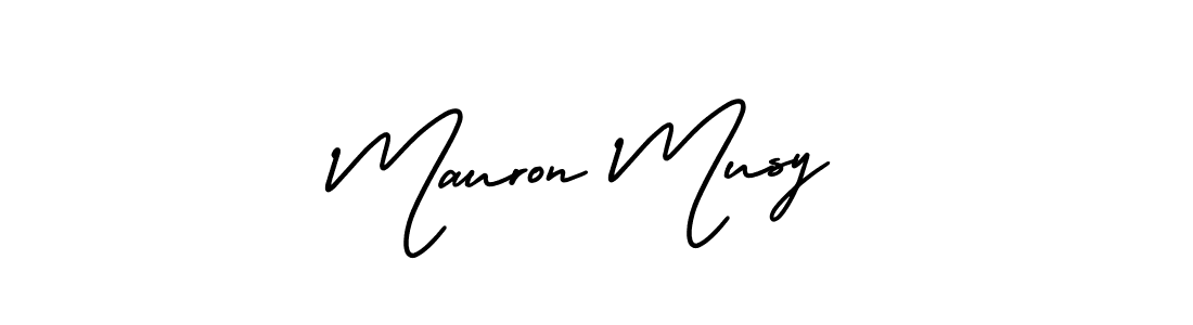 Make a beautiful signature design for name Mauron Musy. With this signature (AmerikaSignatureDemo-Regular) style, you can create a handwritten signature for free. Mauron Musy signature style 3 images and pictures png