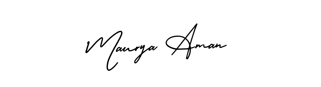 Also You can easily find your signature by using the search form. We will create Maurya Aman name handwritten signature images for you free of cost using AmerikaSignatureDemo-Regular sign style. Maurya Aman signature style 3 images and pictures png
