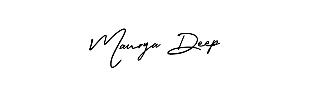 You can use this online signature creator to create a handwritten signature for the name Maurya Deep. This is the best online autograph maker. Maurya Deep signature style 3 images and pictures png