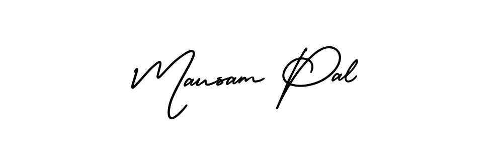 Make a beautiful signature design for name Mausam Pal. With this signature (AmerikaSignatureDemo-Regular) style, you can create a handwritten signature for free. Mausam Pal signature style 3 images and pictures png