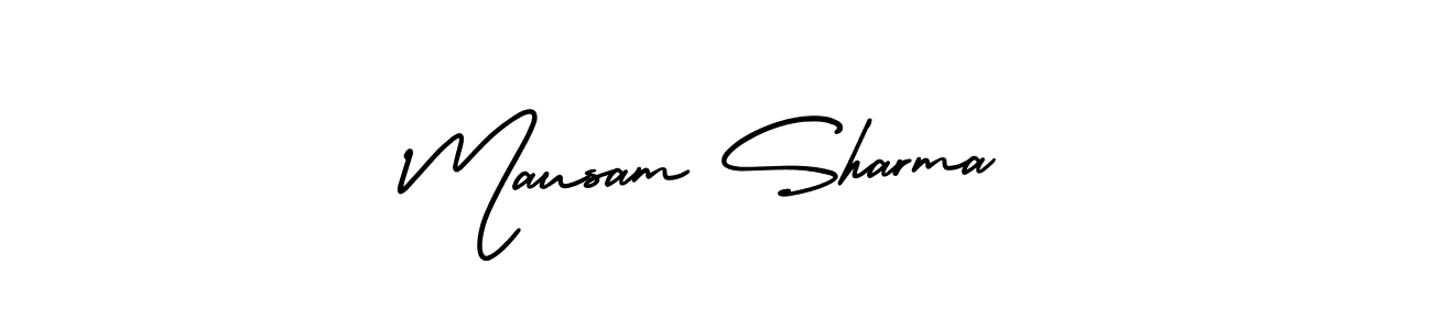 Design your own signature with our free online signature maker. With this signature software, you can create a handwritten (AmerikaSignatureDemo-Regular) signature for name Mausam Sharma. Mausam Sharma signature style 3 images and pictures png