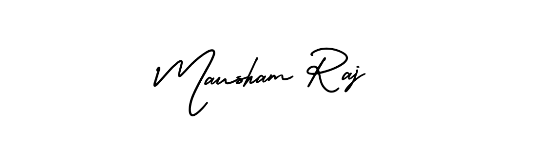 Also we have Mausham Raj name is the best signature style. Create professional handwritten signature collection using AmerikaSignatureDemo-Regular autograph style. Mausham Raj signature style 3 images and pictures png