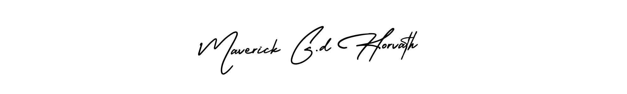 How to make Maverick G.d Horvath name signature. Use AmerikaSignatureDemo-Regular style for creating short signs online. This is the latest handwritten sign. Maverick G.d Horvath signature style 3 images and pictures png