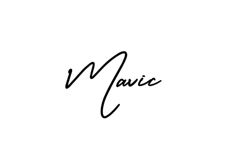 You should practise on your own different ways (AmerikaSignatureDemo-Regular) to write your name (Mavic) in signature. don't let someone else do it for you. Mavic signature style 3 images and pictures png