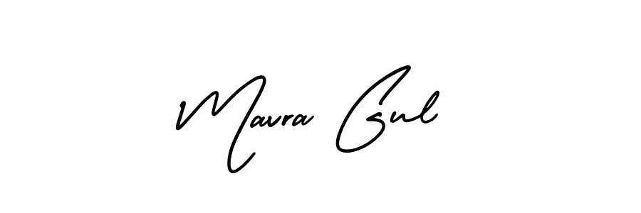 Create a beautiful signature design for name Mavra Gul. With this signature (AmerikaSignatureDemo-Regular) fonts, you can make a handwritten signature for free. Mavra Gul signature style 3 images and pictures png