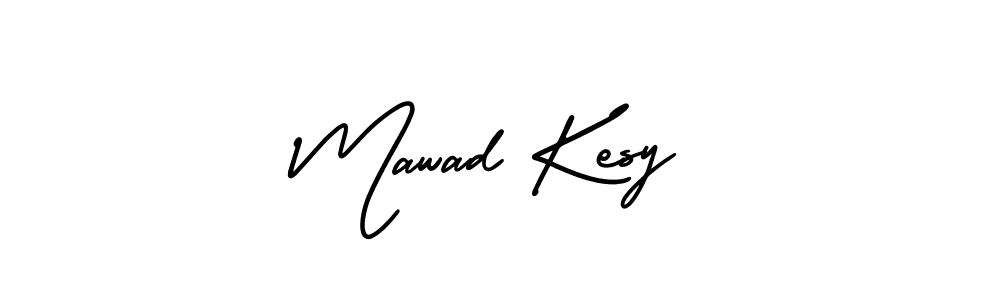 Design your own signature with our free online signature maker. With this signature software, you can create a handwritten (AmerikaSignatureDemo-Regular) signature for name Mawad Kesy. Mawad Kesy signature style 3 images and pictures png