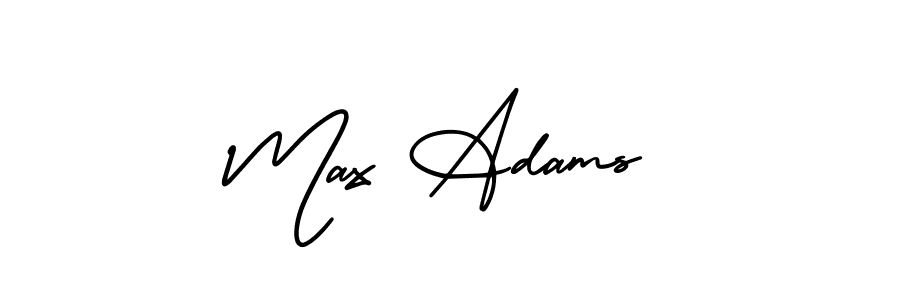 Make a beautiful signature design for name Max Adams. With this signature (AmerikaSignatureDemo-Regular) style, you can create a handwritten signature for free. Max Adams signature style 3 images and pictures png