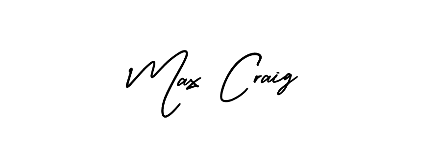How to make Max Craig name signature. Use AmerikaSignatureDemo-Regular style for creating short signs online. This is the latest handwritten sign. Max Craig signature style 3 images and pictures png