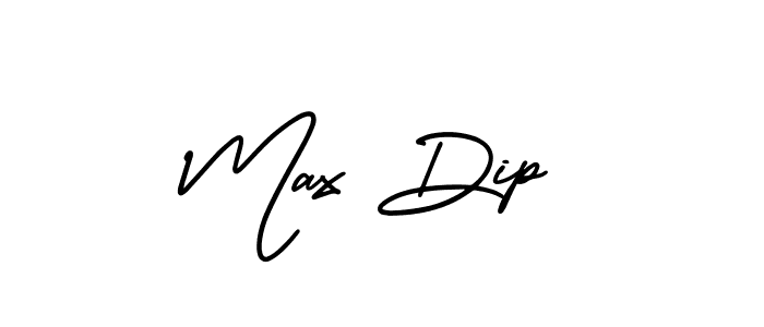 Similarly AmerikaSignatureDemo-Regular is the best handwritten signature design. Signature creator online .You can use it as an online autograph creator for name Max Dip. Max Dip signature style 3 images and pictures png