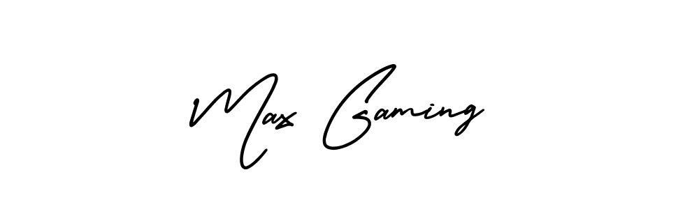 You should practise on your own different ways (AmerikaSignatureDemo-Regular) to write your name (Max Gaming) in signature. don't let someone else do it for you. Max Gaming signature style 3 images and pictures png