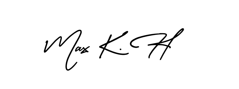 Make a beautiful signature design for name Max K. H. Use this online signature maker to create a handwritten signature for free. Max K. H signature style 3 images and pictures png