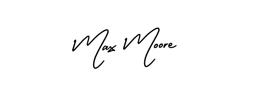 Make a beautiful signature design for name Max Moore. With this signature (AmerikaSignatureDemo-Regular) style, you can create a handwritten signature for free. Max Moore signature style 3 images and pictures png