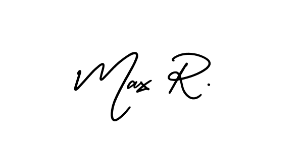 AmerikaSignatureDemo-Regular is a professional signature style that is perfect for those who want to add a touch of class to their signature. It is also a great choice for those who want to make their signature more unique. Get Max R. name to fancy signature for free. Max R. signature style 3 images and pictures png