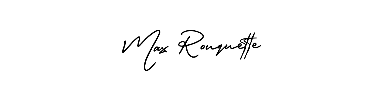 It looks lik you need a new signature style for name Max Rouquette. Design unique handwritten (AmerikaSignatureDemo-Regular) signature with our free signature maker in just a few clicks. Max Rouquette signature style 3 images and pictures png