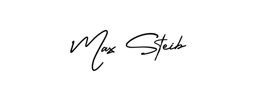 Max Steib stylish signature style. Best Handwritten Sign (AmerikaSignatureDemo-Regular) for my name. Handwritten Signature Collection Ideas for my name Max Steib. Max Steib signature style 3 images and pictures png