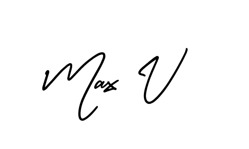 Check out images of Autograph of Max V name. Actor Max V Signature Style. AmerikaSignatureDemo-Regular is a professional sign style online. Max V signature style 3 images and pictures png