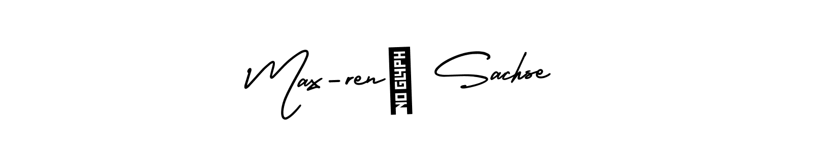 You should practise on your own different ways (AmerikaSignatureDemo-Regular) to write your name (Max-rené Sachse) in signature. don't let someone else do it for you. Max-rené Sachse signature style 3 images and pictures png