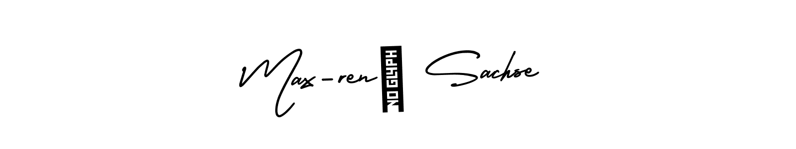 The best way (AmerikaSignatureDemo-Regular) to make a short signature is to pick only two or three words in your name. The name Max-rené Sachse include a total of six letters. For converting this name. Max-rené Sachse signature style 3 images and pictures png