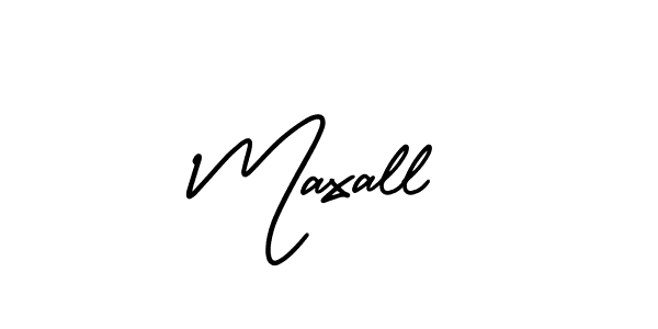 Make a beautiful signature design for name Maxall. With this signature (AmerikaSignatureDemo-Regular) style, you can create a handwritten signature for free. Maxall signature style 3 images and pictures png