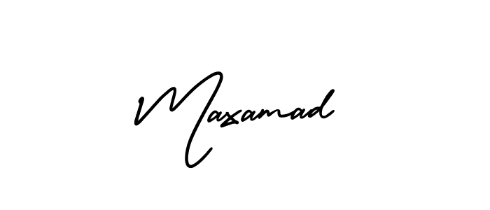 Create a beautiful signature design for name Maxamad. With this signature (AmerikaSignatureDemo-Regular) fonts, you can make a handwritten signature for free. Maxamad signature style 3 images and pictures png