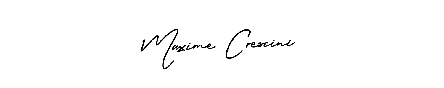 Design your own signature with our free online signature maker. With this signature software, you can create a handwritten (AmerikaSignatureDemo-Regular) signature for name Maxime Crescini. Maxime Crescini signature style 3 images and pictures png