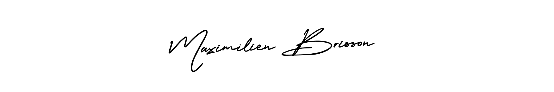 How to make Maximilien Brisson name signature. Use AmerikaSignatureDemo-Regular style for creating short signs online. This is the latest handwritten sign. Maximilien Brisson signature style 3 images and pictures png