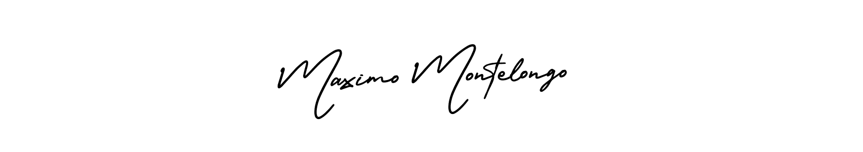 How to Draw Maximo Montelongo signature style? AmerikaSignatureDemo-Regular is a latest design signature styles for name Maximo Montelongo. Maximo Montelongo signature style 3 images and pictures png