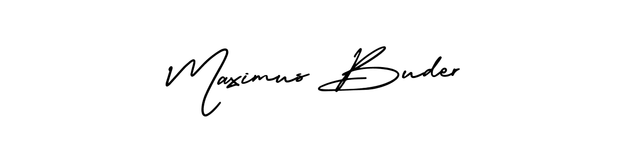 How to make Maximus Buder signature? AmerikaSignatureDemo-Regular is a professional autograph style. Create handwritten signature for Maximus Buder name. Maximus Buder signature style 3 images and pictures png