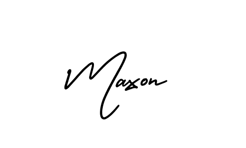 Create a beautiful signature design for name Maxon. With this signature (AmerikaSignatureDemo-Regular) fonts, you can make a handwritten signature for free. Maxon signature style 3 images and pictures png