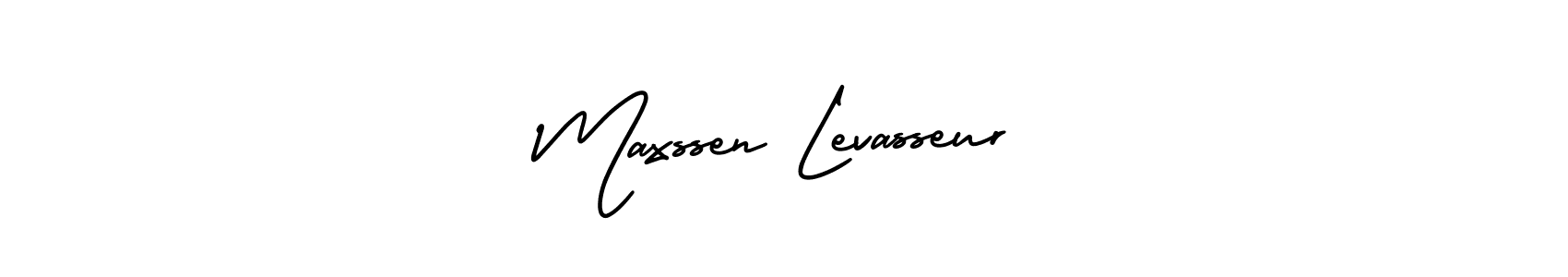 This is the best signature style for the Maxssen Levasseur name. Also you like these signature font (AmerikaSignatureDemo-Regular). Mix name signature. Maxssen Levasseur signature style 3 images and pictures png