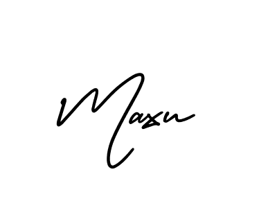 Design your own signature with our free online signature maker. With this signature software, you can create a handwritten (AmerikaSignatureDemo-Regular) signature for name Maxu. Maxu signature style 3 images and pictures png