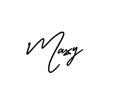 Design your own signature with our free online signature maker. With this signature software, you can create a handwritten (AmerikaSignatureDemo-Regular) signature for name Maxy. Maxy signature style 3 images and pictures png