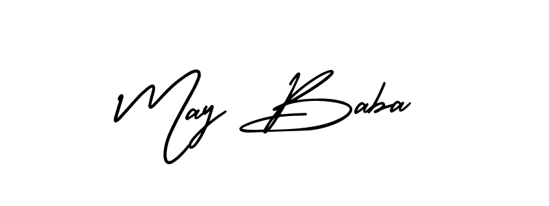 Also we have May Baba name is the best signature style. Create professional handwritten signature collection using AmerikaSignatureDemo-Regular autograph style. May Baba signature style 3 images and pictures png