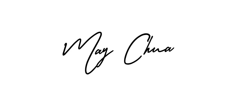 Make a short May Chua signature style. Manage your documents anywhere anytime using AmerikaSignatureDemo-Regular. Create and add eSignatures, submit forms, share and send files easily. May Chua signature style 3 images and pictures png