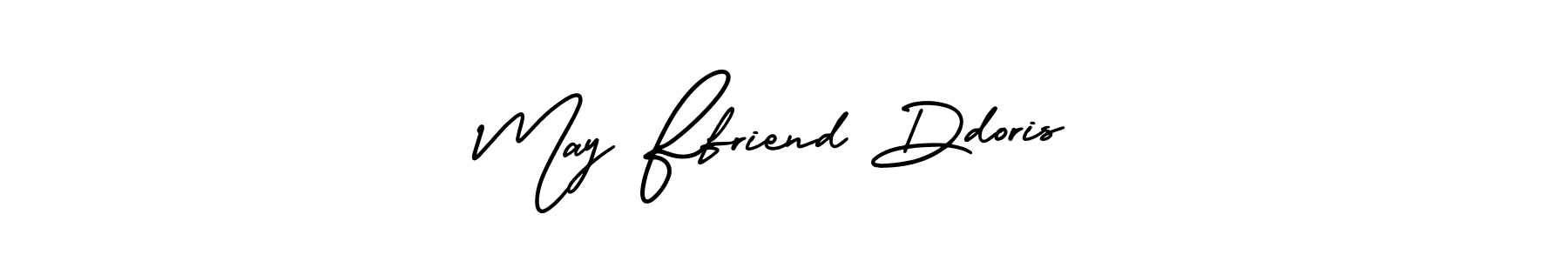 May Ffriend Ddoris stylish signature style. Best Handwritten Sign (AmerikaSignatureDemo-Regular) for my name. Handwritten Signature Collection Ideas for my name May Ffriend Ddoris. May Ffriend Ddoris signature style 3 images and pictures png