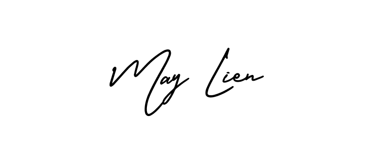 Make a beautiful signature design for name May Lien. Use this online signature maker to create a handwritten signature for free. May Lien signature style 3 images and pictures png