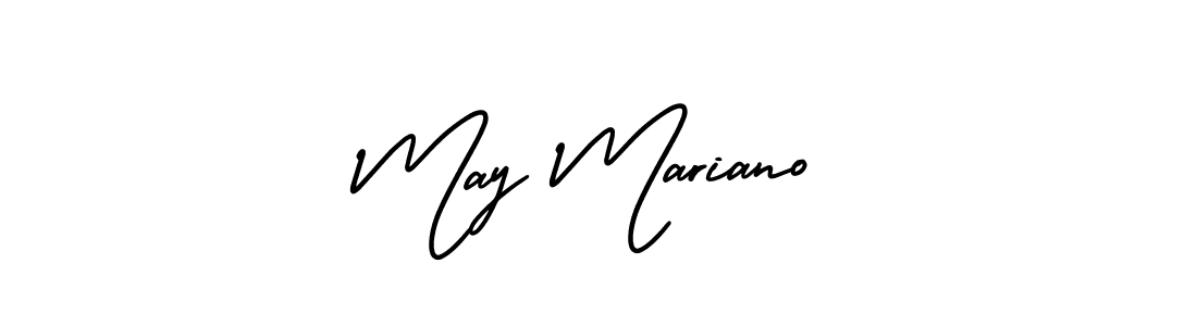 May Mariano stylish signature style. Best Handwritten Sign (AmerikaSignatureDemo-Regular) for my name. Handwritten Signature Collection Ideas for my name May Mariano. May Mariano signature style 3 images and pictures png