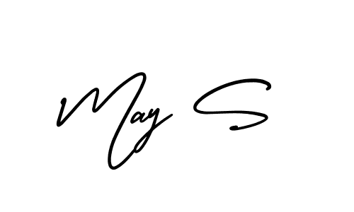 if you are searching for the best signature style for your name May S. so please give up your signature search. here we have designed multiple signature styles  using AmerikaSignatureDemo-Regular. May S signature style 3 images and pictures png
