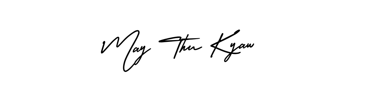 How to Draw May Thu Kyaw signature style? AmerikaSignatureDemo-Regular is a latest design signature styles for name May Thu Kyaw. May Thu Kyaw signature style 3 images and pictures png