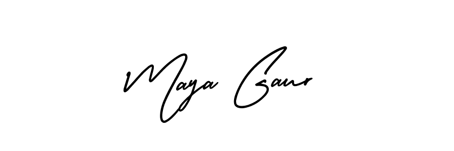 Once you've used our free online signature maker to create your best signature AmerikaSignatureDemo-Regular style, it's time to enjoy all of the benefits that Maya Gaur name signing documents. Maya Gaur signature style 3 images and pictures png