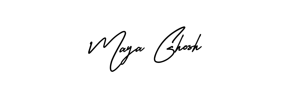 How to Draw Maya Ghosh signature style? AmerikaSignatureDemo-Regular is a latest design signature styles for name Maya Ghosh. Maya Ghosh signature style 3 images and pictures png