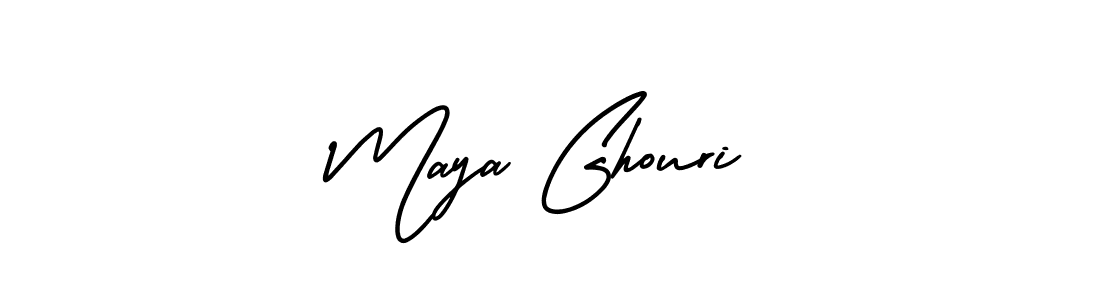 Check out images of Autograph of Maya Ghouri name. Actor Maya Ghouri Signature Style. AmerikaSignatureDemo-Regular is a professional sign style online. Maya Ghouri signature style 3 images and pictures png