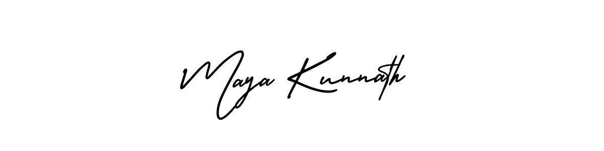 It looks lik you need a new signature style for name Maya Kunnath. Design unique handwritten (AmerikaSignatureDemo-Regular) signature with our free signature maker in just a few clicks. Maya Kunnath signature style 3 images and pictures png