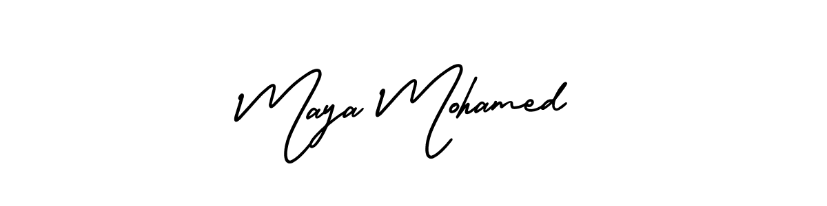 if you are searching for the best signature style for your name Maya Mohamed. so please give up your signature search. here we have designed multiple signature styles  using AmerikaSignatureDemo-Regular. Maya Mohamed signature style 3 images and pictures png