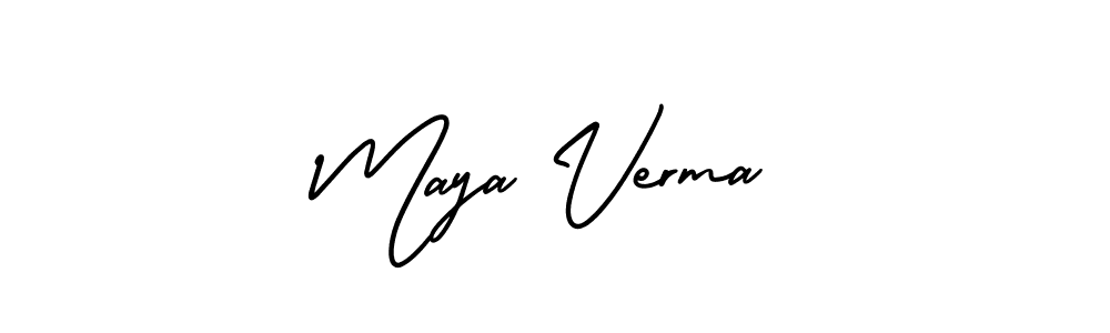 Make a beautiful signature design for name Maya Verma. Use this online signature maker to create a handwritten signature for free. Maya Verma signature style 3 images and pictures png